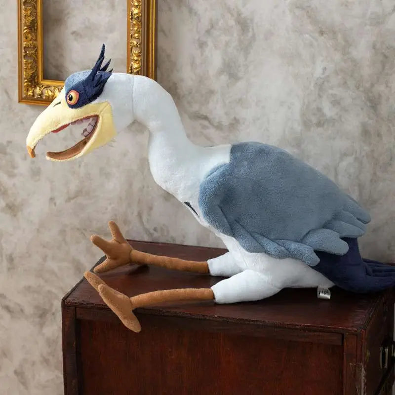 THE BOY AND THE HERON GREY HERON PLUSH STUDIO GHIBLI