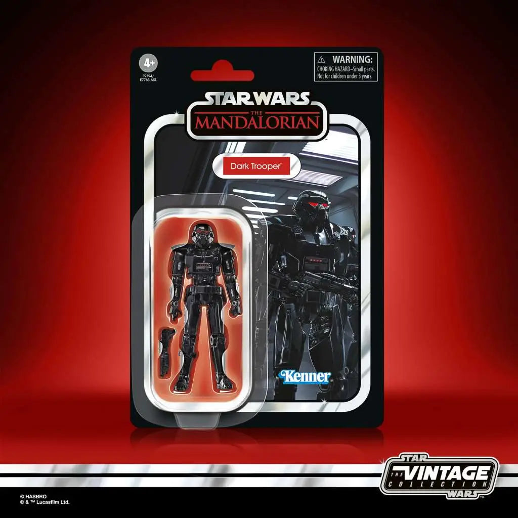 STAR WARS VINTAGE THE MANDALORIAN DARK TROOPER ACTION FIGURE HASBRO