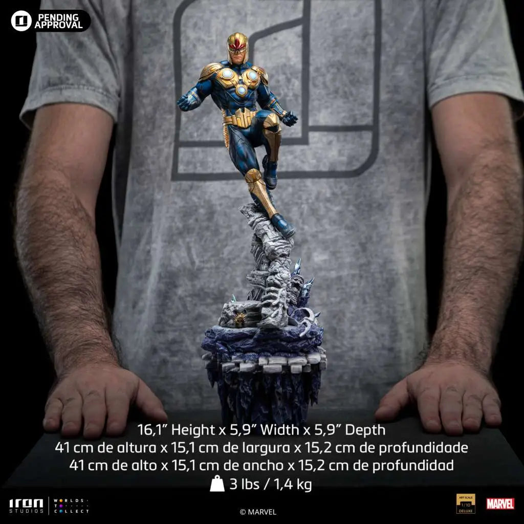 INFINITY GAUNTLET NOVA DLX 1/10 STATUE IRON STUDIOS