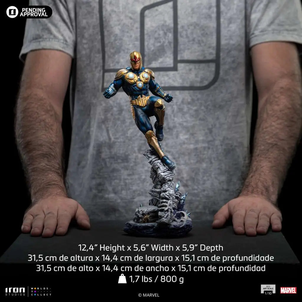 INFINITY GAUNTLET NOVA REGULAR 1/10 STATUE IRON STUDIOS