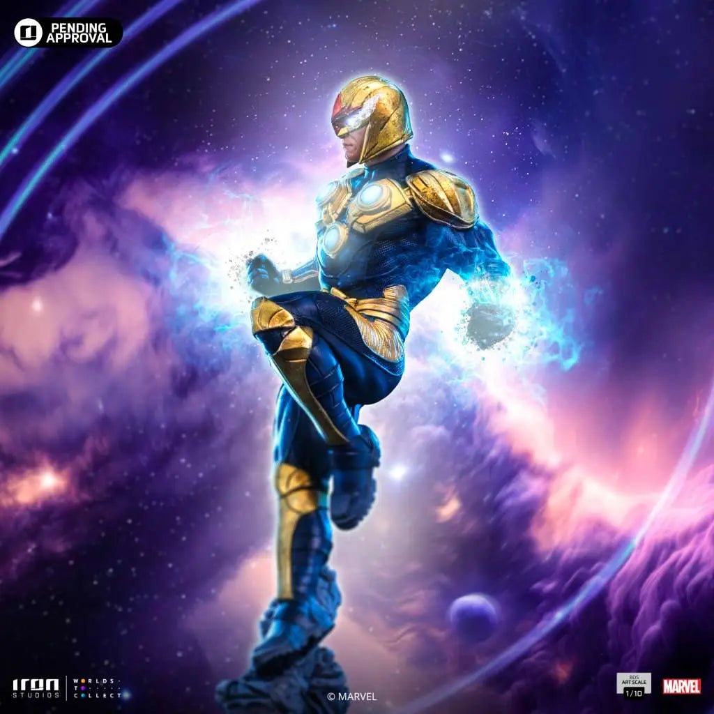 INFINITY GAUNTLET NOVA REGULAR 1/10 STATUE IRON STUDIOS