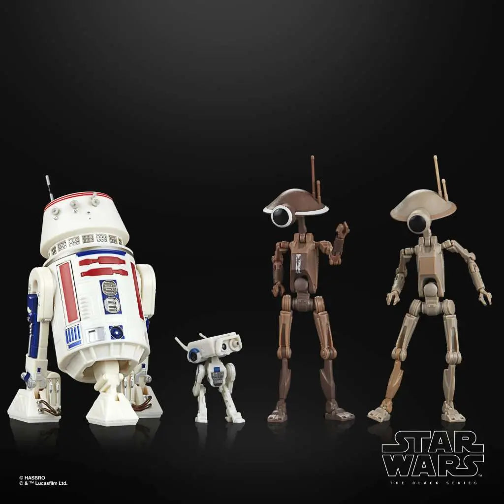 STAR WARS BLACK SERIES THE MANDALORIAN R5 D4 BD 72 AND PIT DROIDS ACTION FIGURE HASBRO