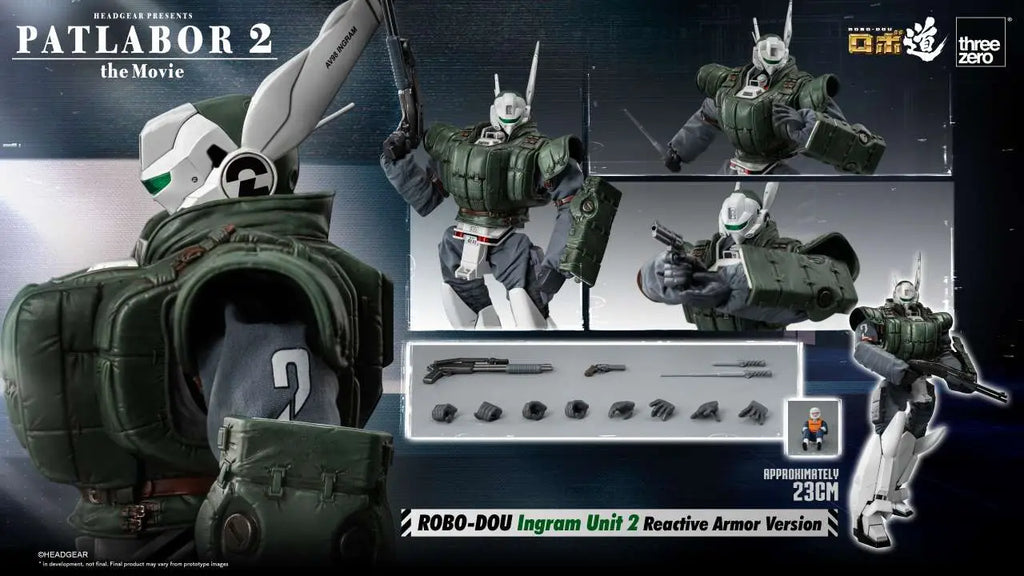 PATLABOR 2 THE MOVIE ROBO-DOU INGRAM UNIT 2 REACTIVE ARMOR VER THREEA TOYS/THREEZERO