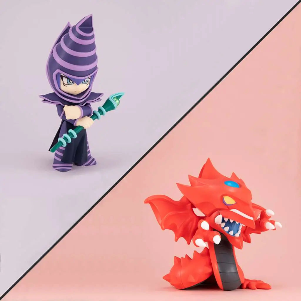MEGATOON YU GI OH DARK MAGICIAN & SLIFER WITH GIFT SET MEGAHOUSE