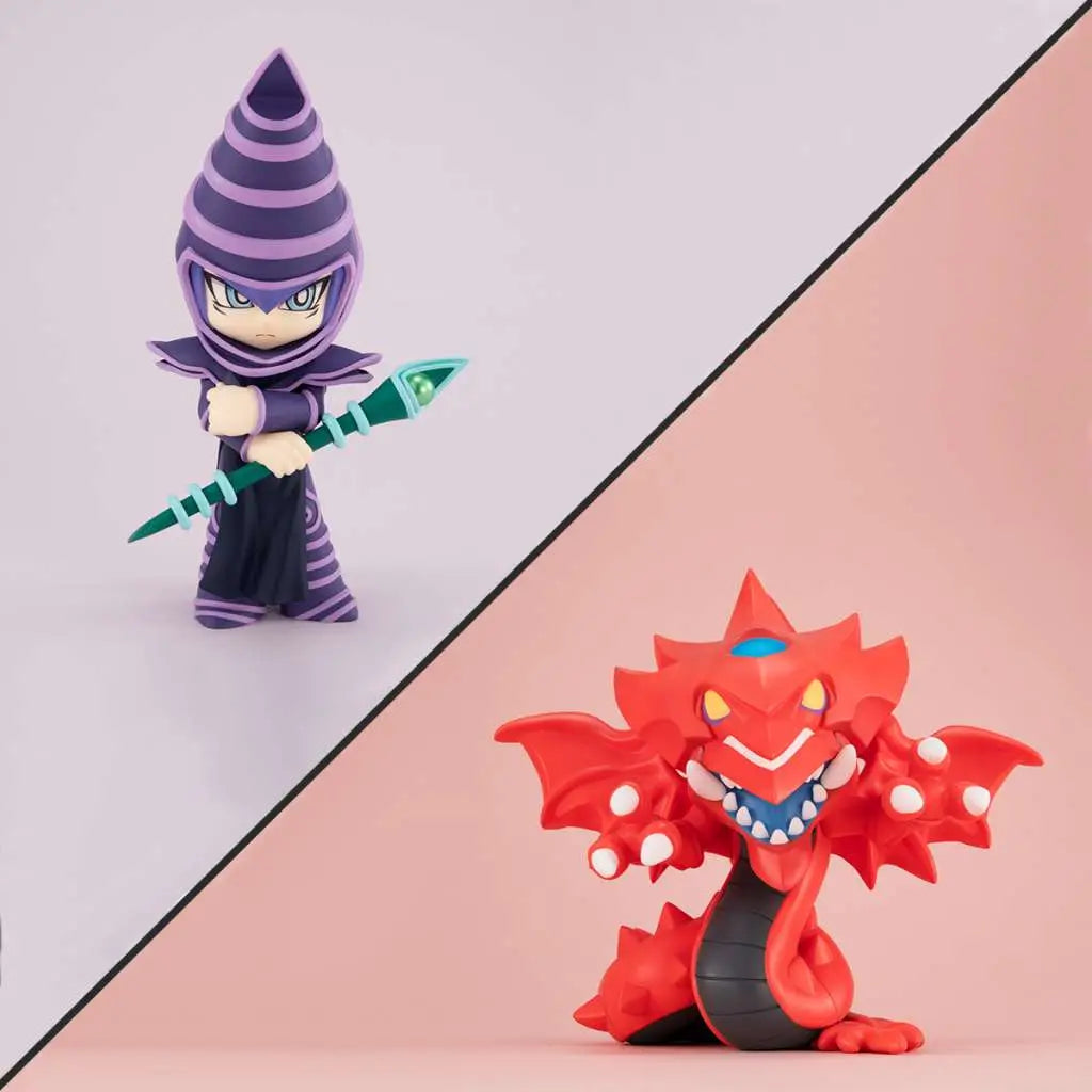 MEGATOON YU GI OH DARK MAGICIAN & SLIFER WITH GIFT SET MEGAHOUSE