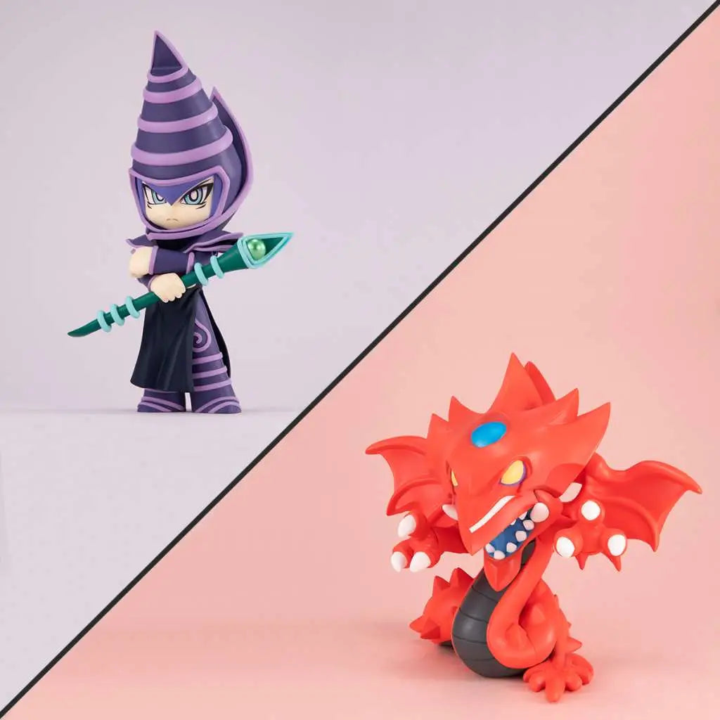MEGATOON YU GI OH DARK MAGICIAN & SLIFER WITH GIFT SET MEGAHOUSE