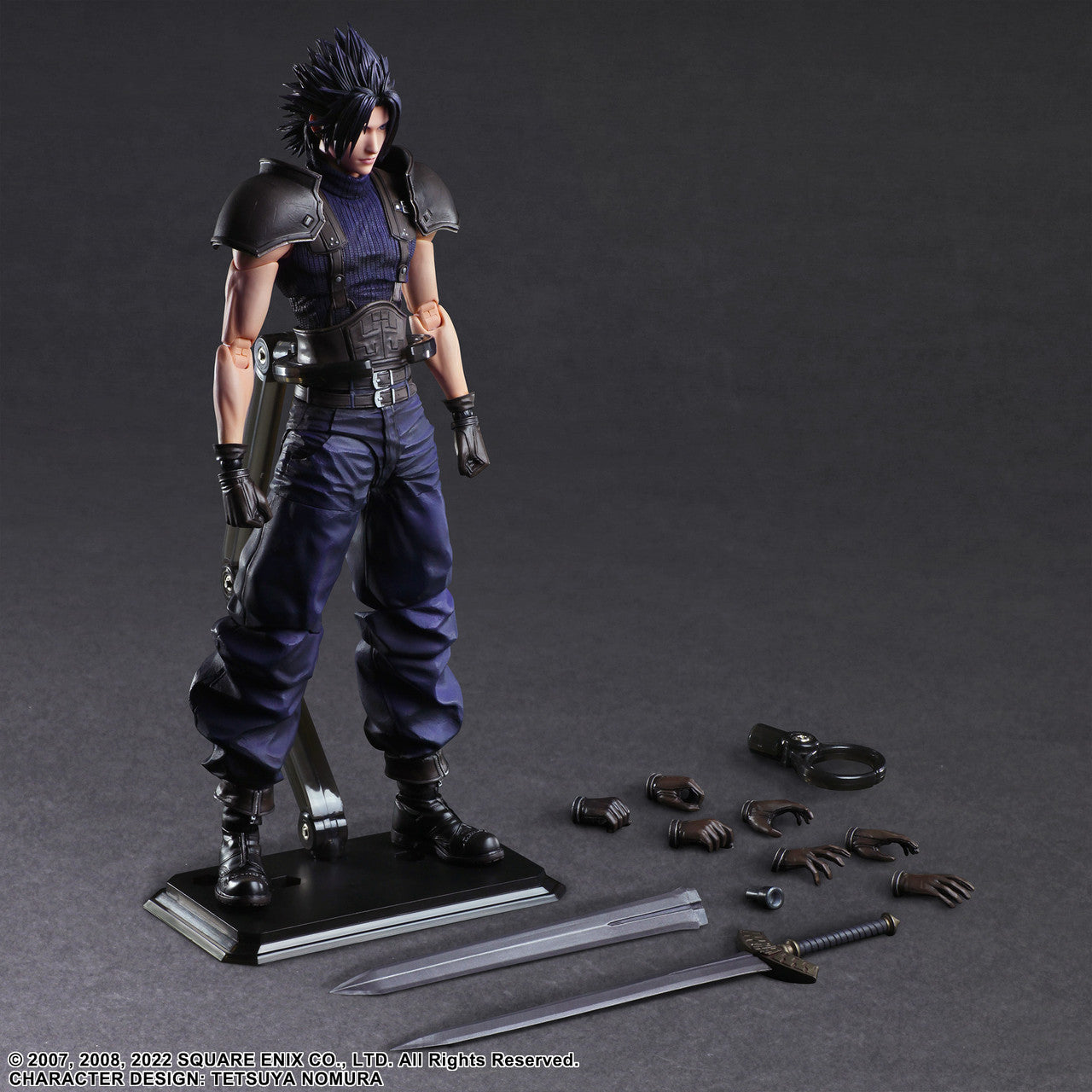 CRISIS CORE –FINAL FANTASY VII– REUNION PLAY ARTS KAI ACTION FIGURE ZACK FAIR SOLDIER 2ND CLASS