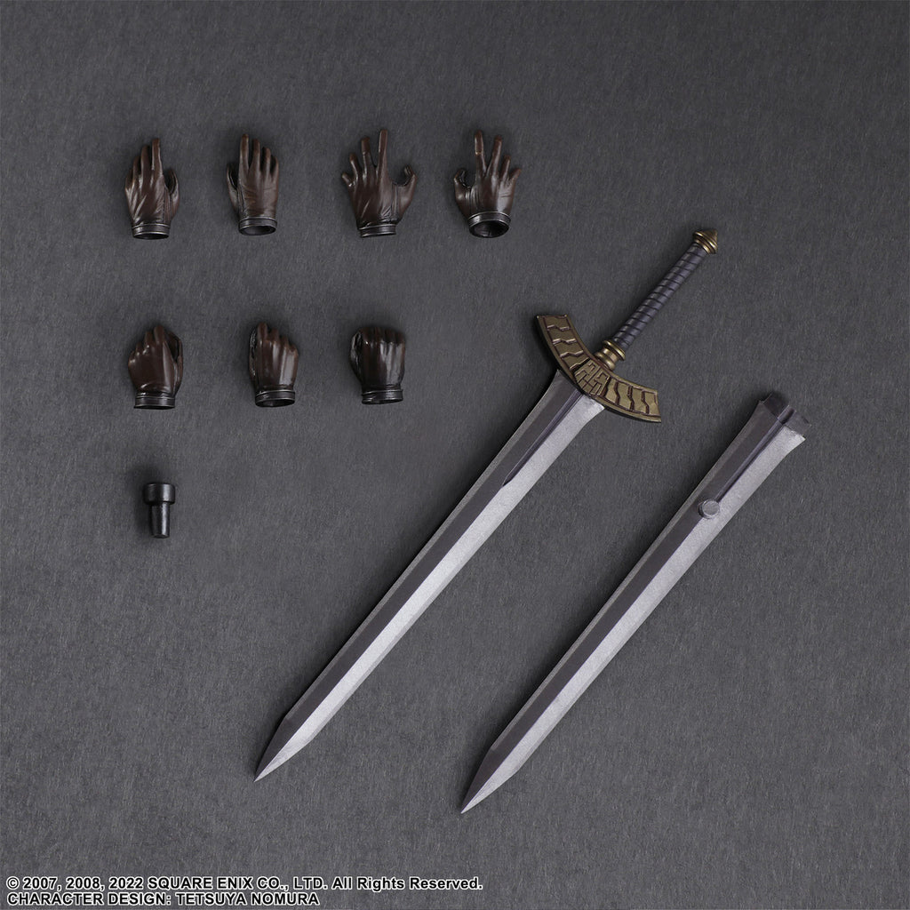 CRISIS CORE –FINAL FANTASY VII– REUNION PLAY ARTS KAI ACTION FIGURE ZACK FAIR SOLDIER 2ND CLASS