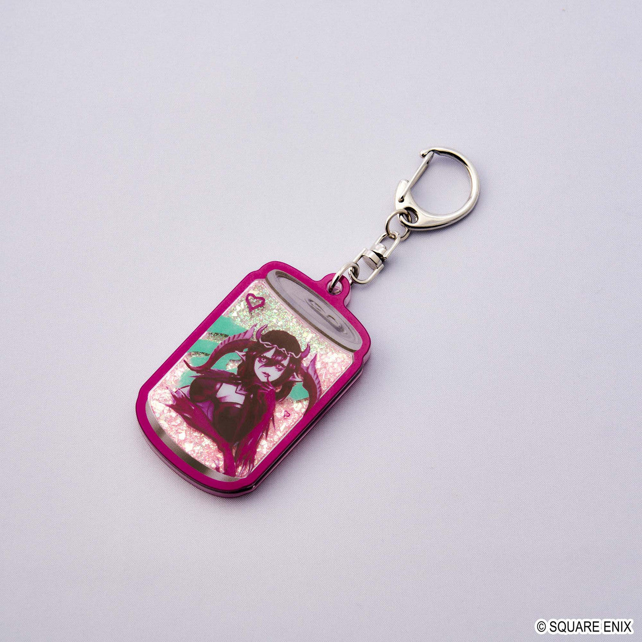 FINAL FANTASY XIV Energy Drink Glitter Keychain Succubus