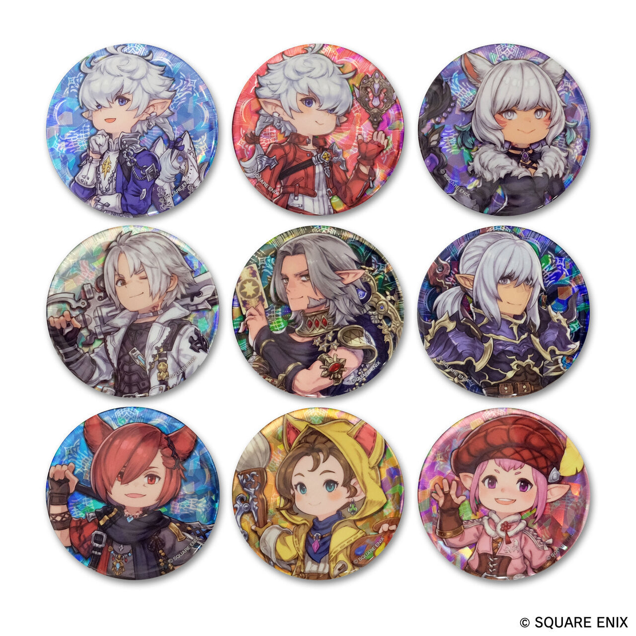 FINAL FANTASY XIV Character Pin Badge DISPLAY