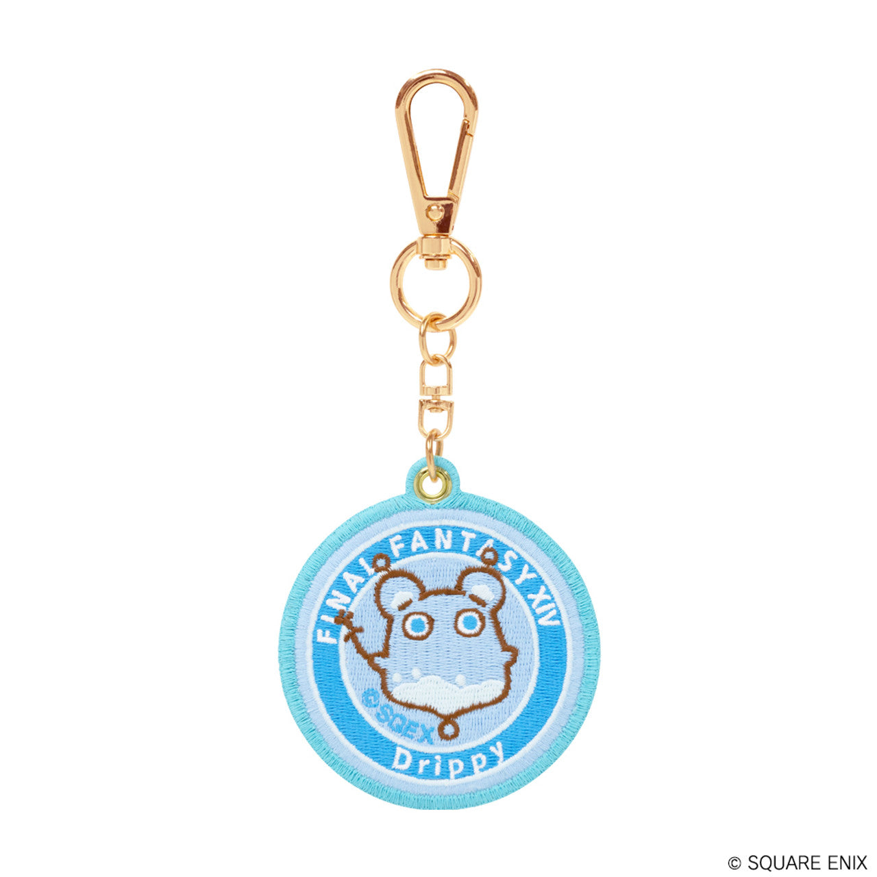 FINAL FANTASY XIV Embroidered Patch Key Chain Ancient One & Drippy