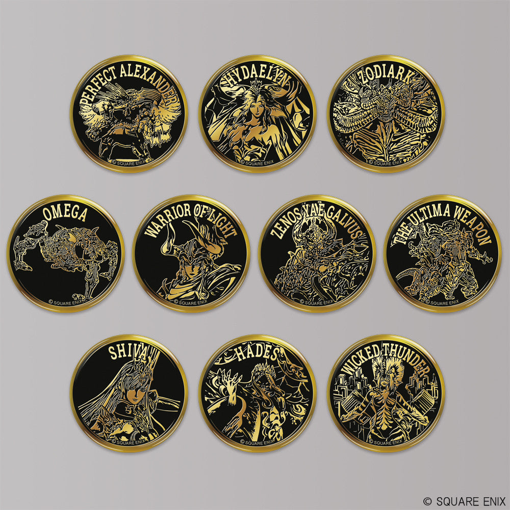 FINAL FANTASY XIV Golden Badge Collection DISPLAY
