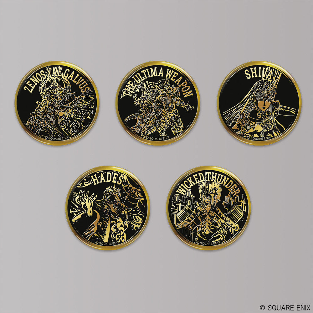 FINAL FANTASY XIV Golden Badge Collection DISPLAY
