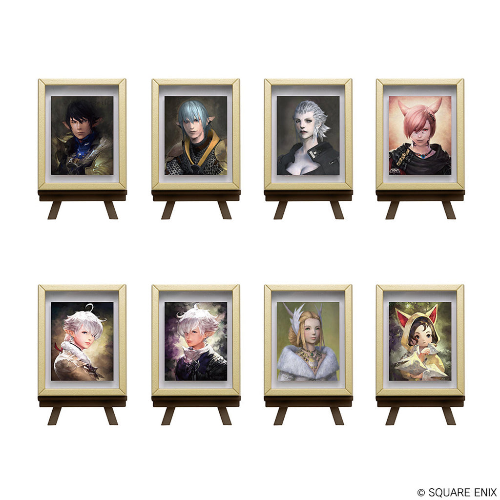 FINAL FANTASY XIV Framed Portrait Magnets Vol. 1 display