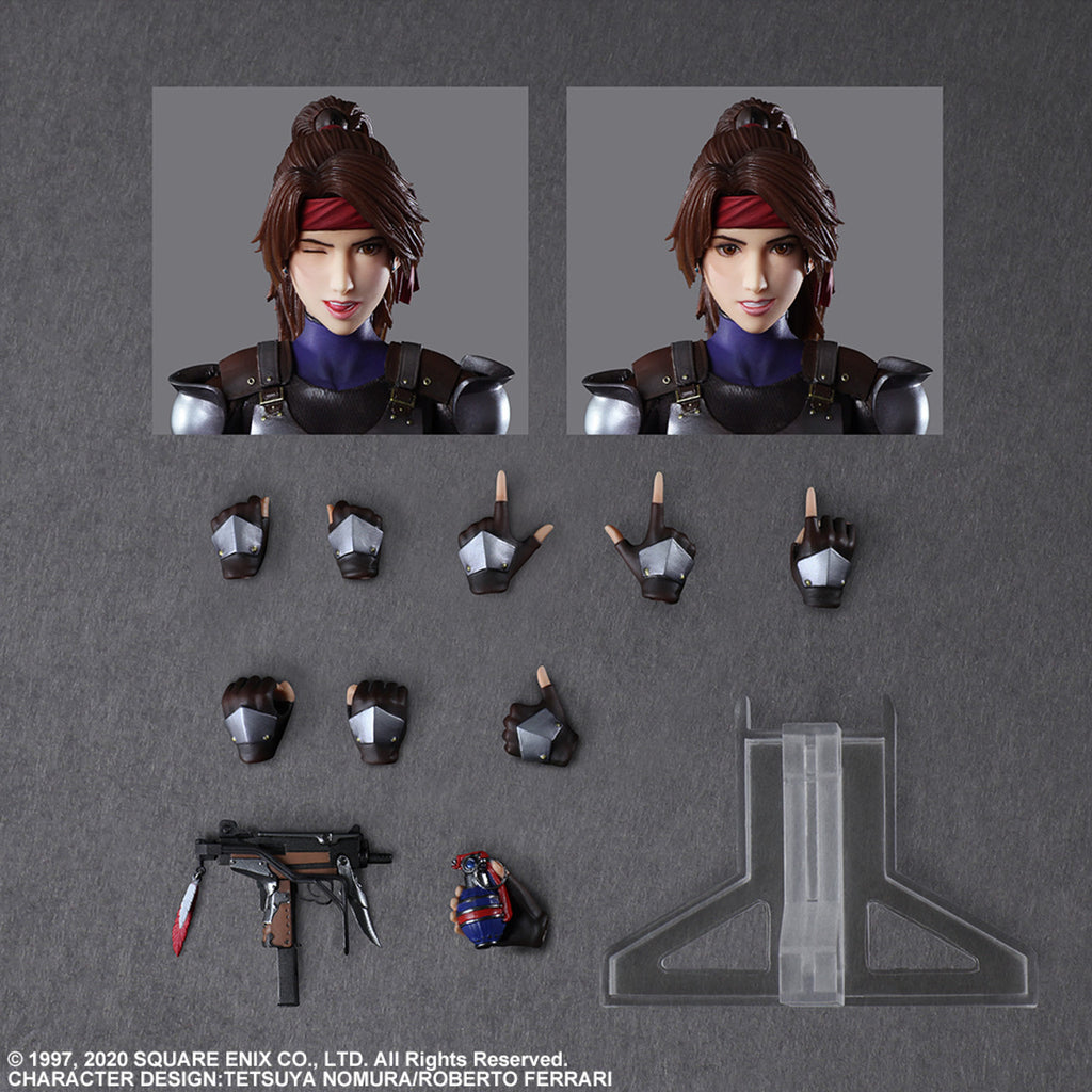 FINAL FANTASY VII REMAKE PLAY ARTS KAI ACTION FIGURE JESSIE & MOTORCYCLE SET