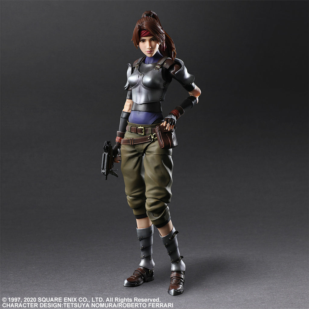 FINAL FANTASY VII REMAKE PLAY ARTS KAI ACTION FIGURE JESSIE & MOTORCYCLE SET