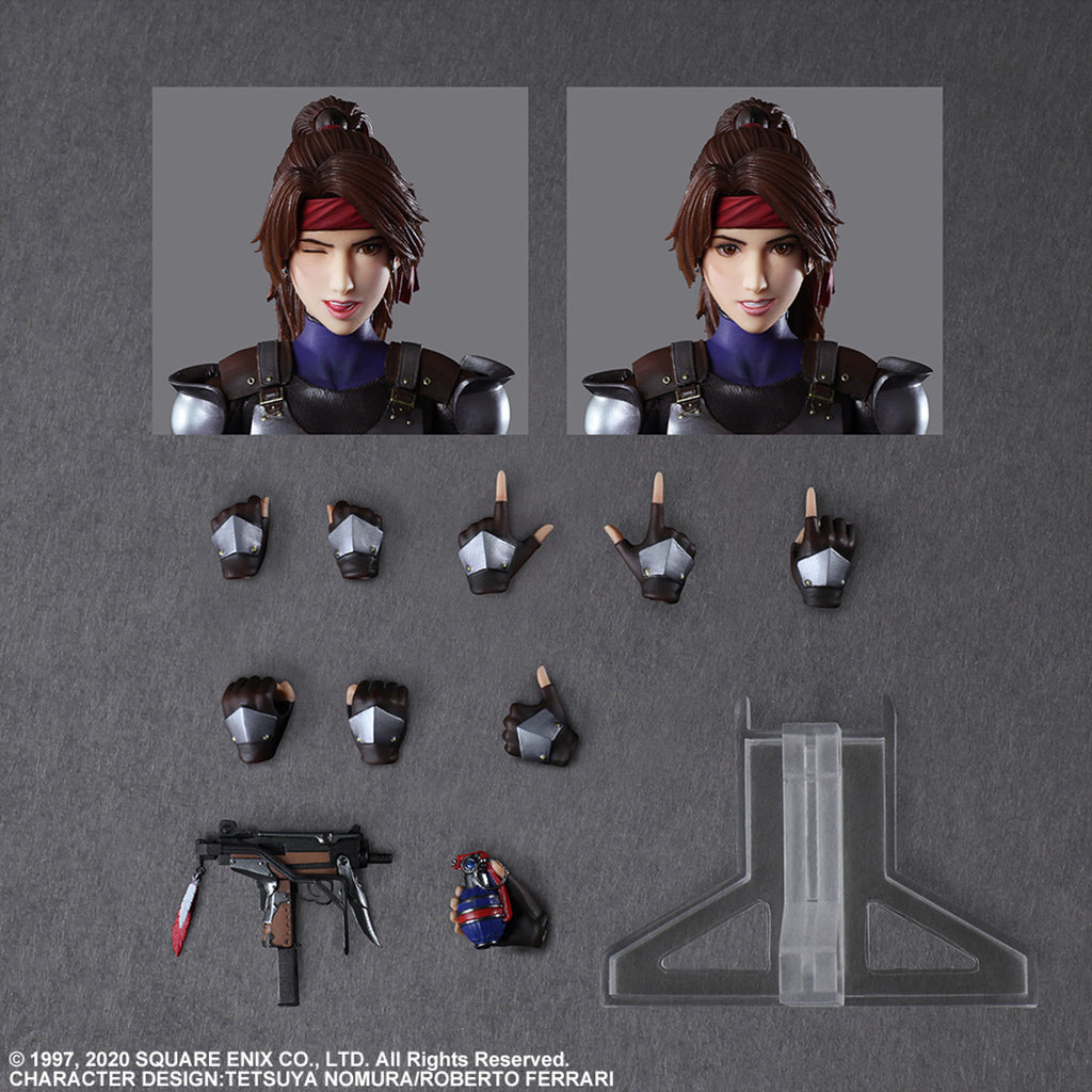 FINAL FANTASY VII REMAKE PLAY ARTS KAI ACTION FIGURE JESSIE CLOUD & MOTORCYCLE SET