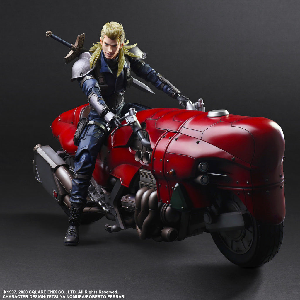 FINAL FANTASY VII REMAKE PLAY ARTS KAI ACTION FIGURE ROCHE & MOTORCYCLE SET