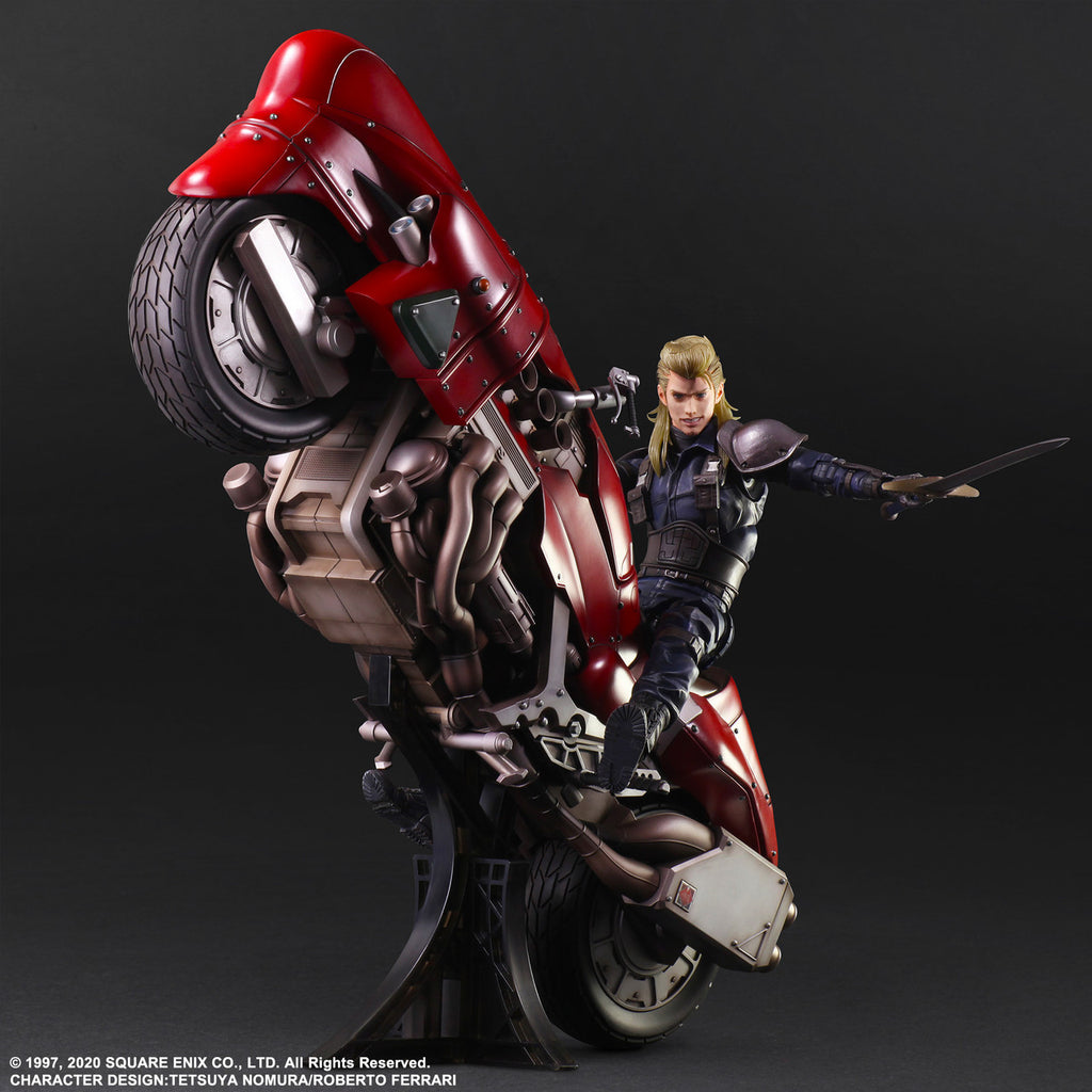 FINAL FANTASY VII REMAKE PLAY ARTS KAI ACTION FIGURE ROCHE & MOTORCYCLE SET