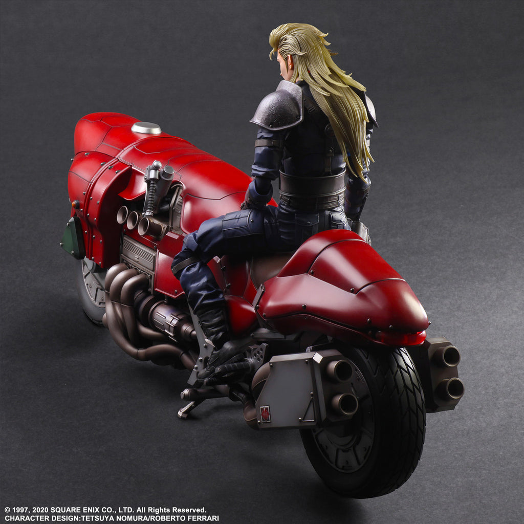 FINAL FANTASY VII REMAKE PLAY ARTS KAI ACTION FIGURE ROCHE & MOTORCYCLE SET