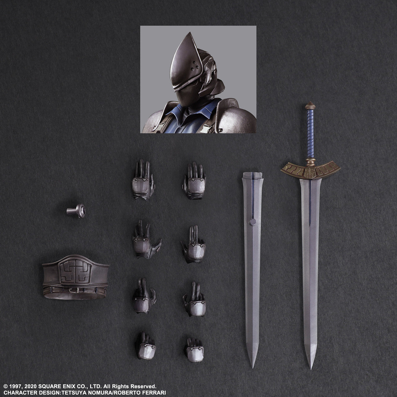 FINAL FANTASY VII REMAKE PLAY ARTS KAI ACTION FIGURE ROCHE & MOTORCYCLE SET