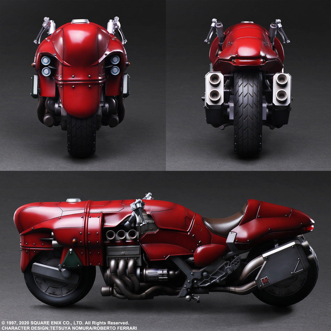 FINAL FANTASY VII REMAKE PLAY ARTS KAI ACTION FIGURE ROCHE & MOTORCYCLE SET