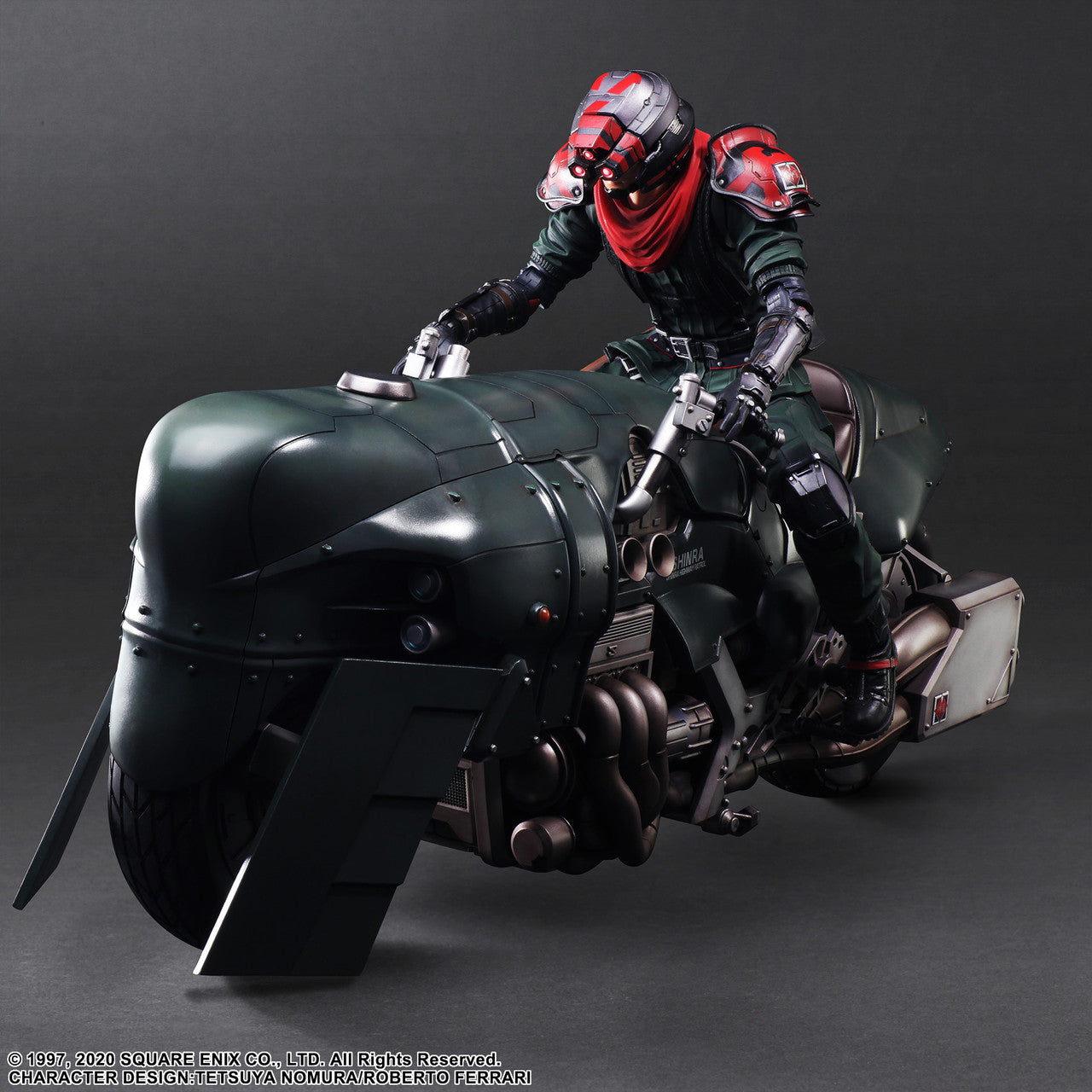 FINAL FANTASY VII REMAKE PLAY ARTS KAI ACTION FIGURE SHINRA ELITE SECURITY OFFICER & MOTORCYCLE SET