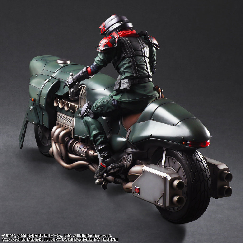 FINAL FANTASY VII REMAKE PLAY ARTS KAI ACTION FIGURE SHINRA ELITE SECURITY OFFICER & MOTORCYCLE SET
