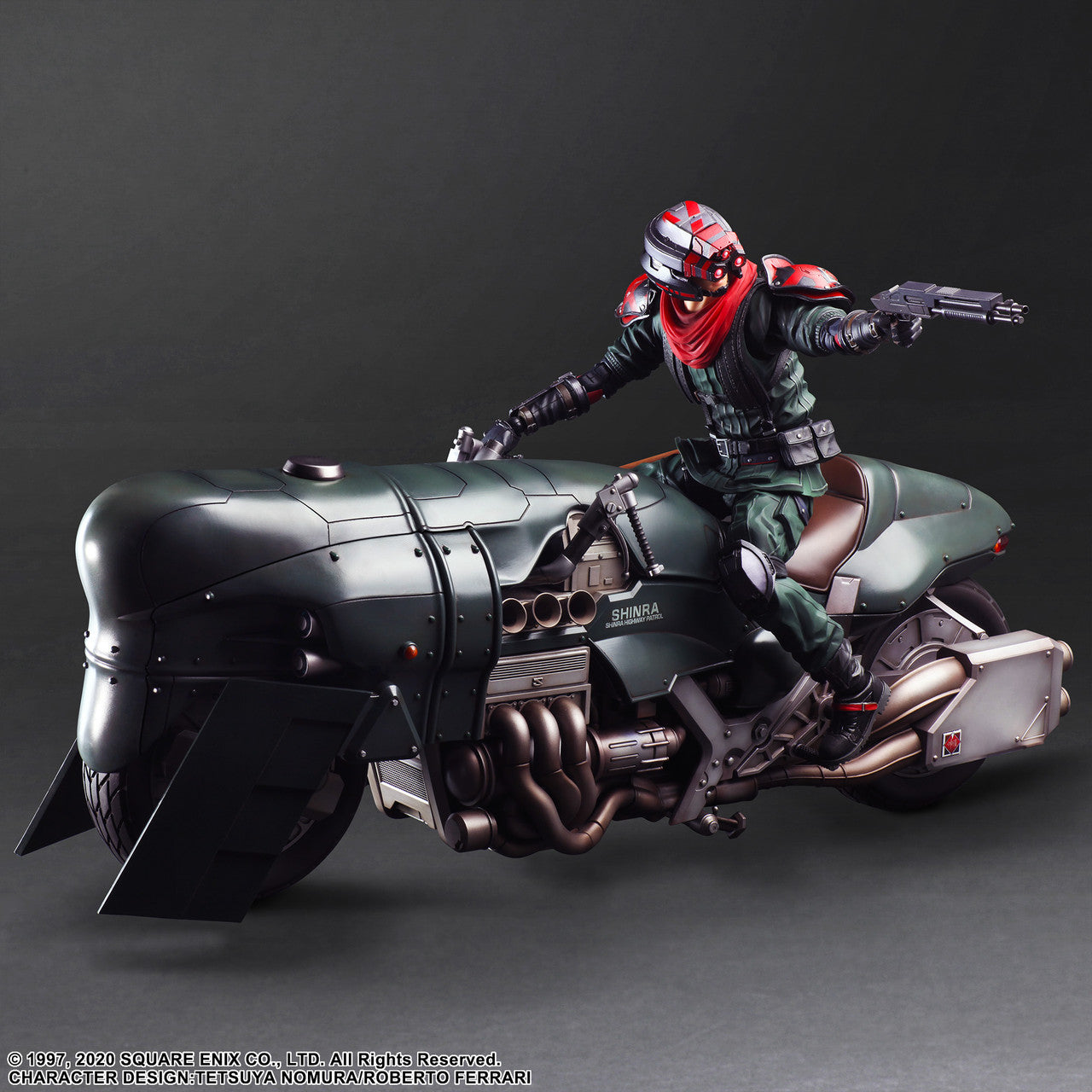 FINAL FANTASY VII REMAKE PLAY ARTS KAI ACTION FIGURE SHINRA ELITE SECURITY OFFICER & MOTORCYCLE SET