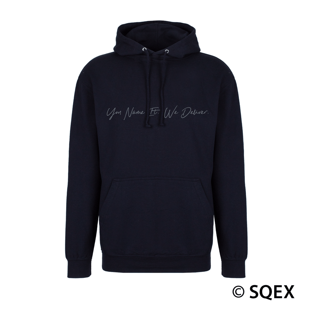 FINAL FANTASY VII ADVENT CHILDREN Pull Over Hoodie STRIFE DELIVERY SERVICE New French Navy