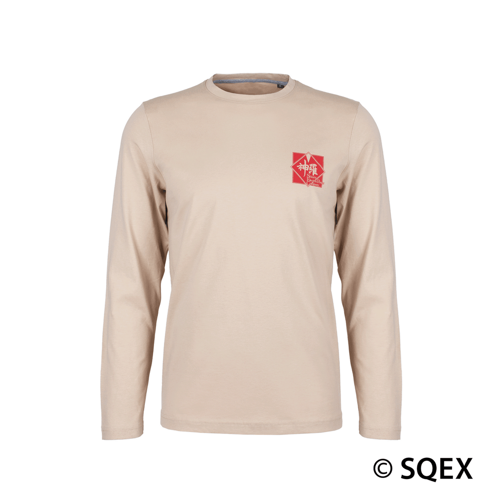 FINAL FANTASY VII REBIRTH Long Sleeve T Shirt SHINRA Light Sand