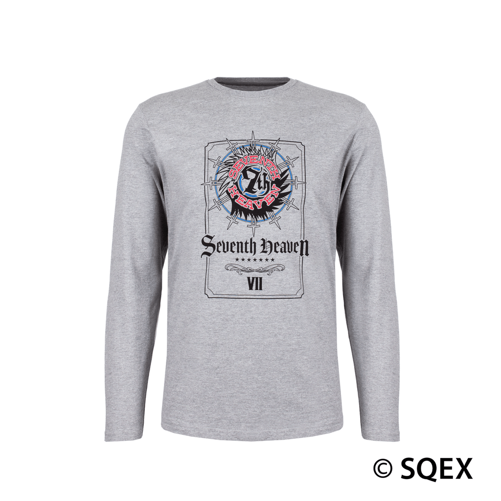 FINAL FANTASY VII REBIRTH Long Sleeve T Shirt SEVENTH HEAVEN Sport Grey Heather