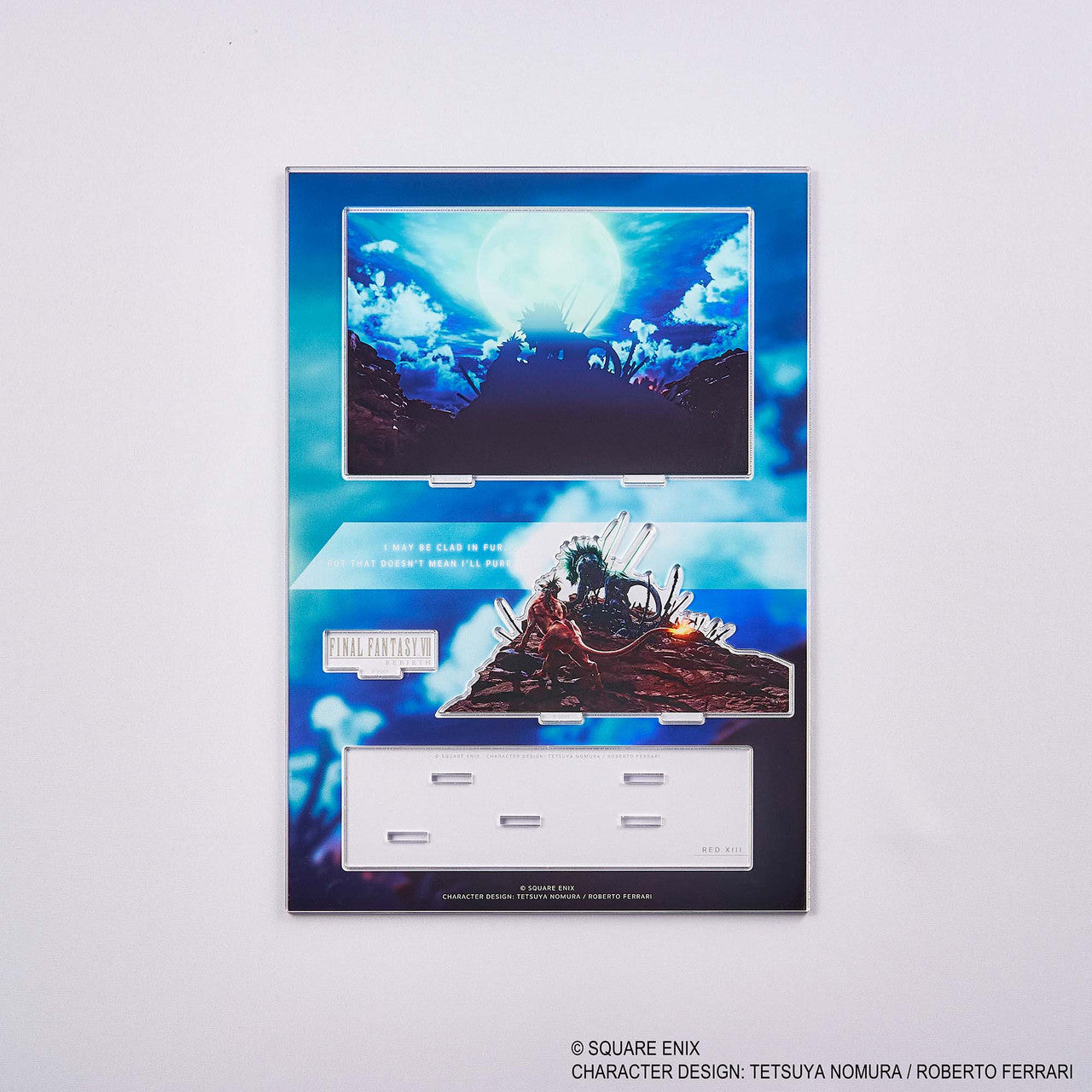 FINAL FANTASY VII REBIRTH Acrylic Diorama RED XIII Key Art