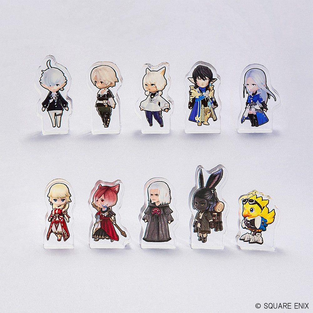 FINAL FANTASY XIV Mini Acrylic Block Collection Vol.1 display