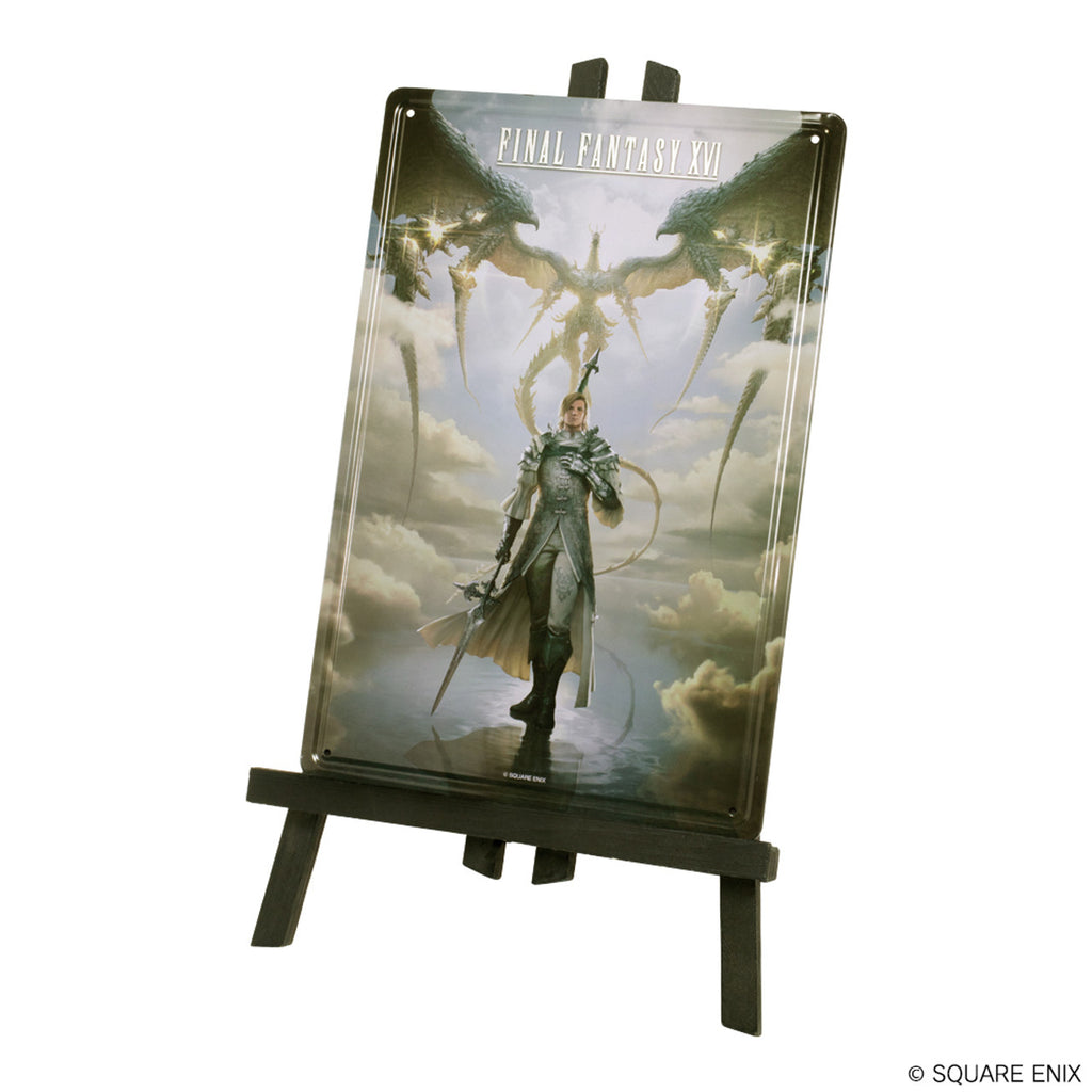 FINAL FANTASY XVI Metal Plate with Easel DION & BAHAMUT