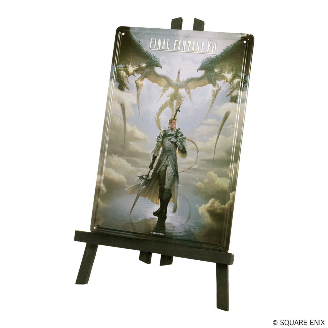 FINAL FANTASY XVI Metal Plate with Easel DION & BAHAMUT