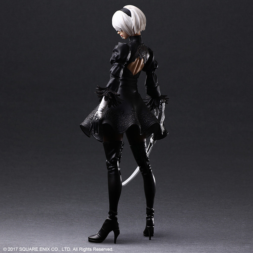 NIER AUTOMATA PLAY ARTS KAI ACTION FIGURE 2B YORHA NO. 2 TYPE B DELUXE VER.