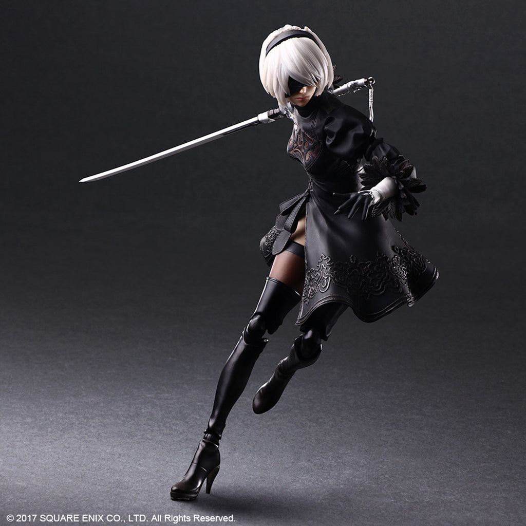 NIER AUTOMATA PLAY ARTS KAI ACTION FIGURE 2B YORHA NO. 2 TYPE B DELUXE VER.