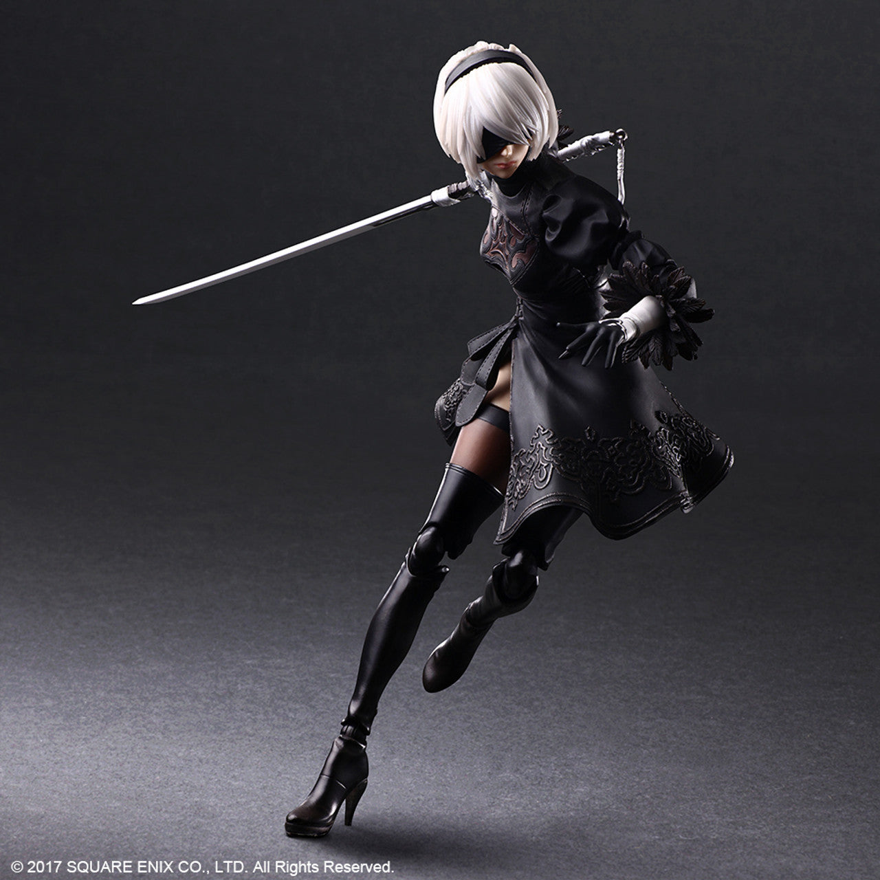 NIER AUTOMATA PLAY ARTS KAI ACTION FIGURE 2B YORHA NO. 2 TYPE B DELUXE VER.