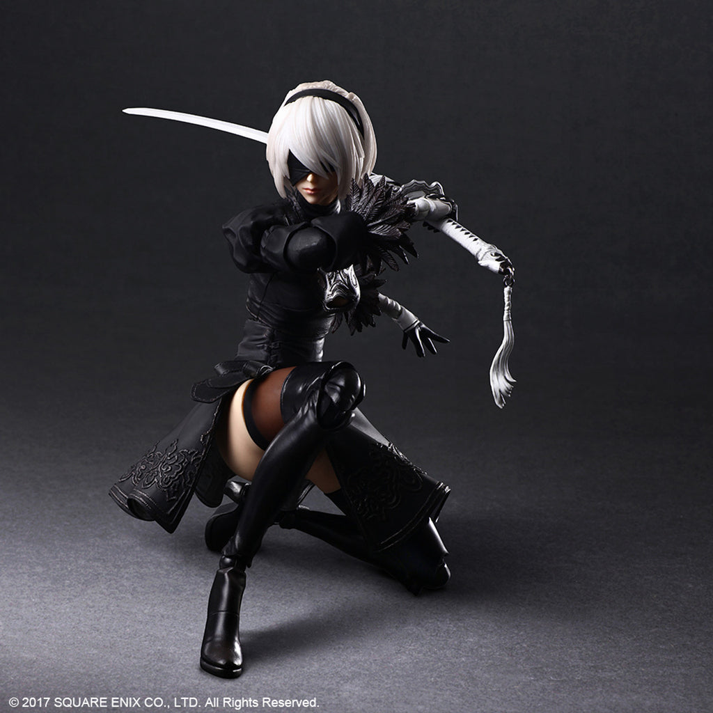 NIER AUTOMATA PLAY ARTS KAI ACTION FIGURE 2B YORHA NO. 2 TYPE B DELUXE VER.