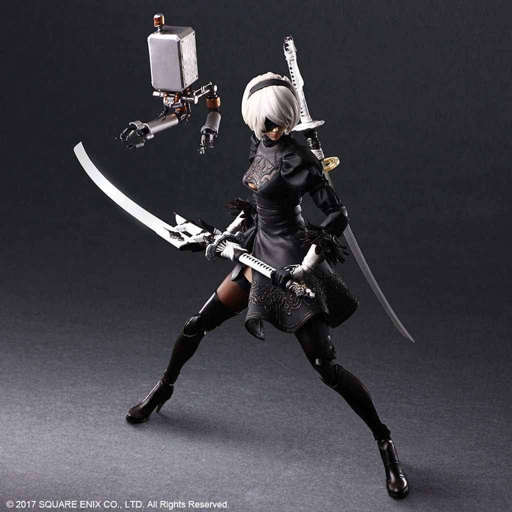 NIER AUTOMATA PLAY ARTS KAI ACTION FIGURE 2B YORHA NO. 2 TYPE B DELUXE VER.
