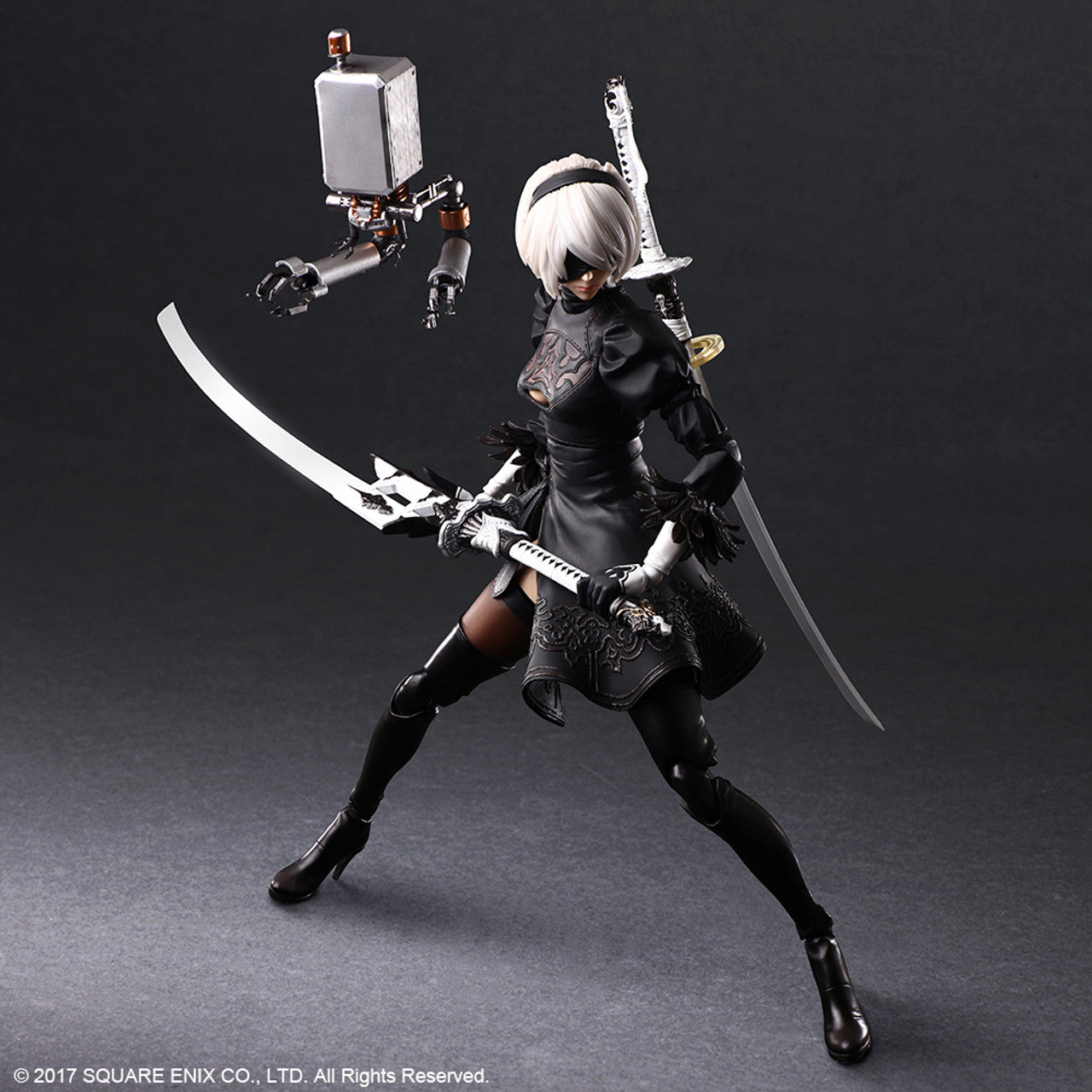 NIER AUTOMATA PLAY ARTS KAI ACTION FIGURE 2B YORHA NO. 2 TYPE B DELUXE VER.