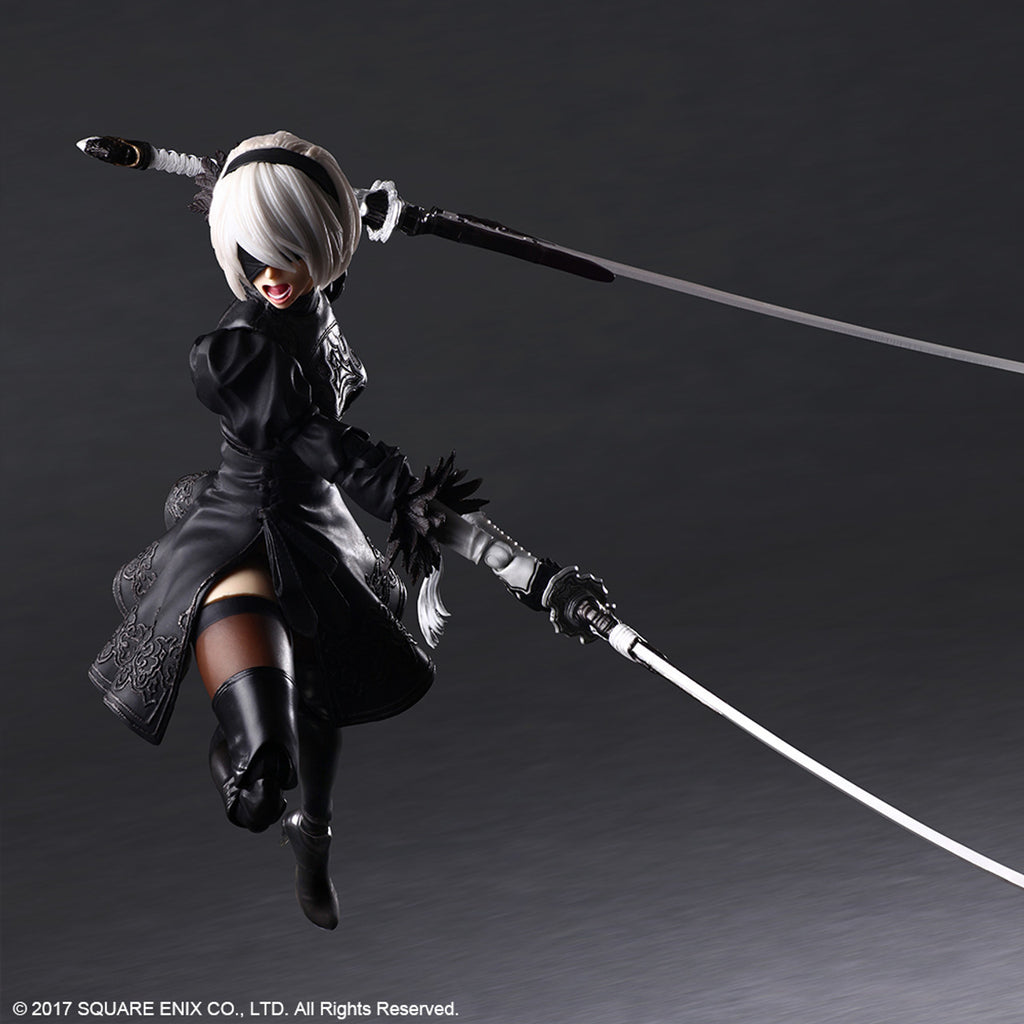 NIER AUTOMATA PLAY ARTS KAI ACTION FIGURE 2B YORHA NO. 2 TYPE B DELUXE VER.
