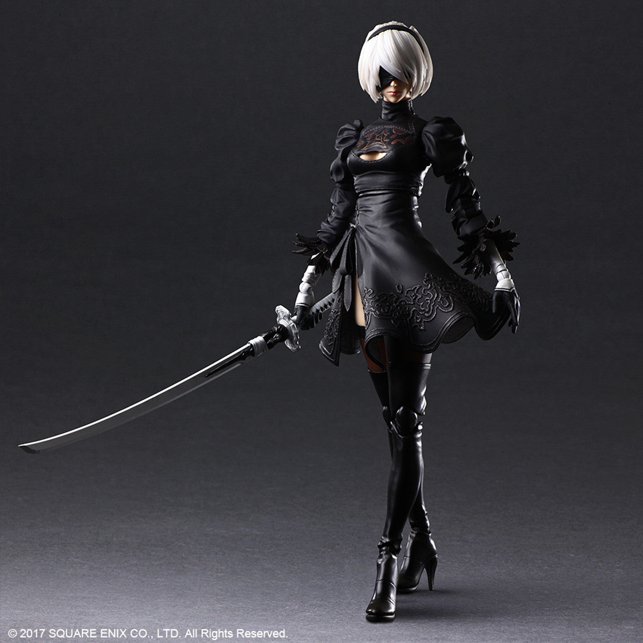 NIER AUTOMATA PLAY ARTS KAI ACTION FIGURE 2B YORHA NO. 2 TYPE B DELUXE VER.