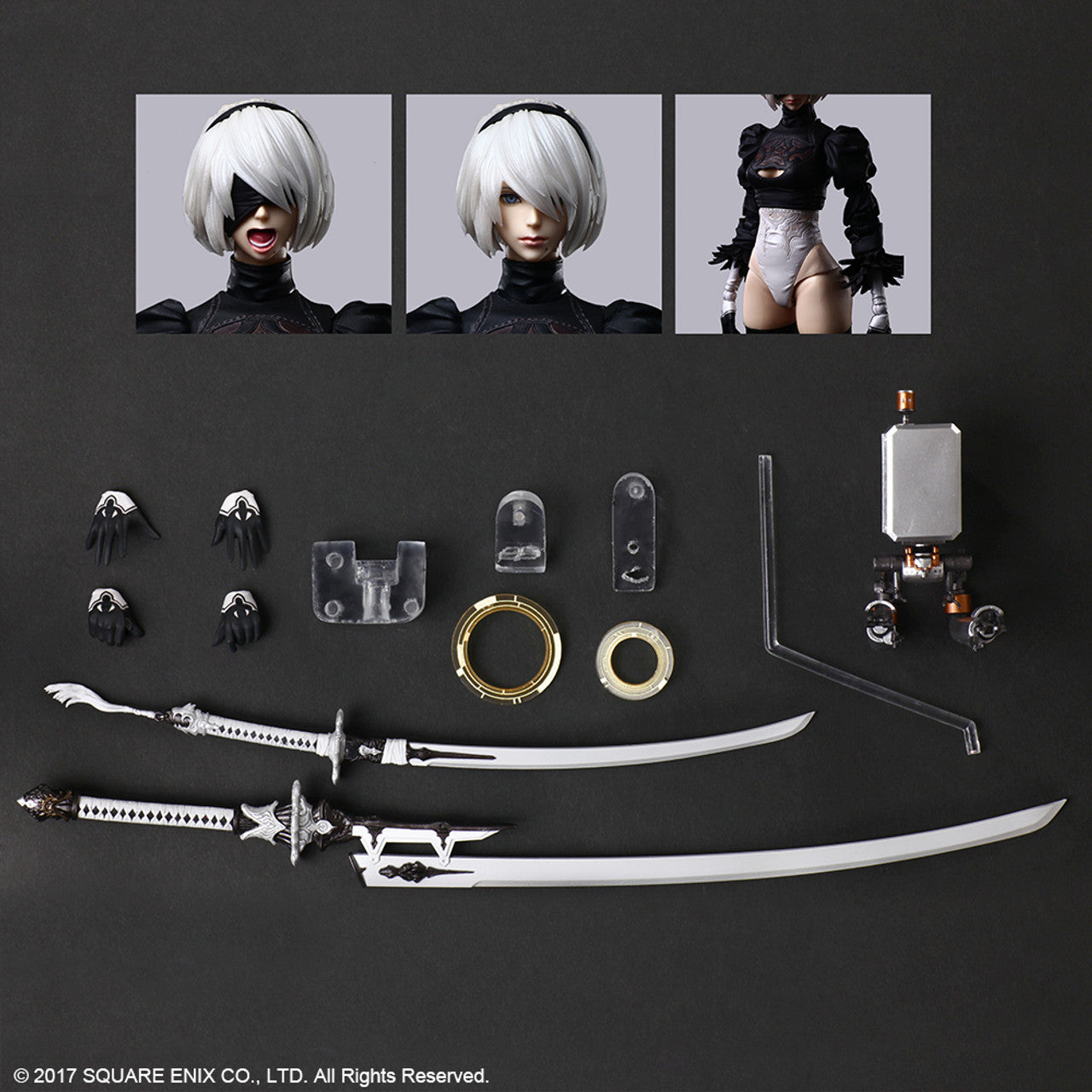 NIER AUTOMATA PLAY ARTS KAI ACTION FIGURE 2B YORHA NO. 2 TYPE B DELUXE VER.