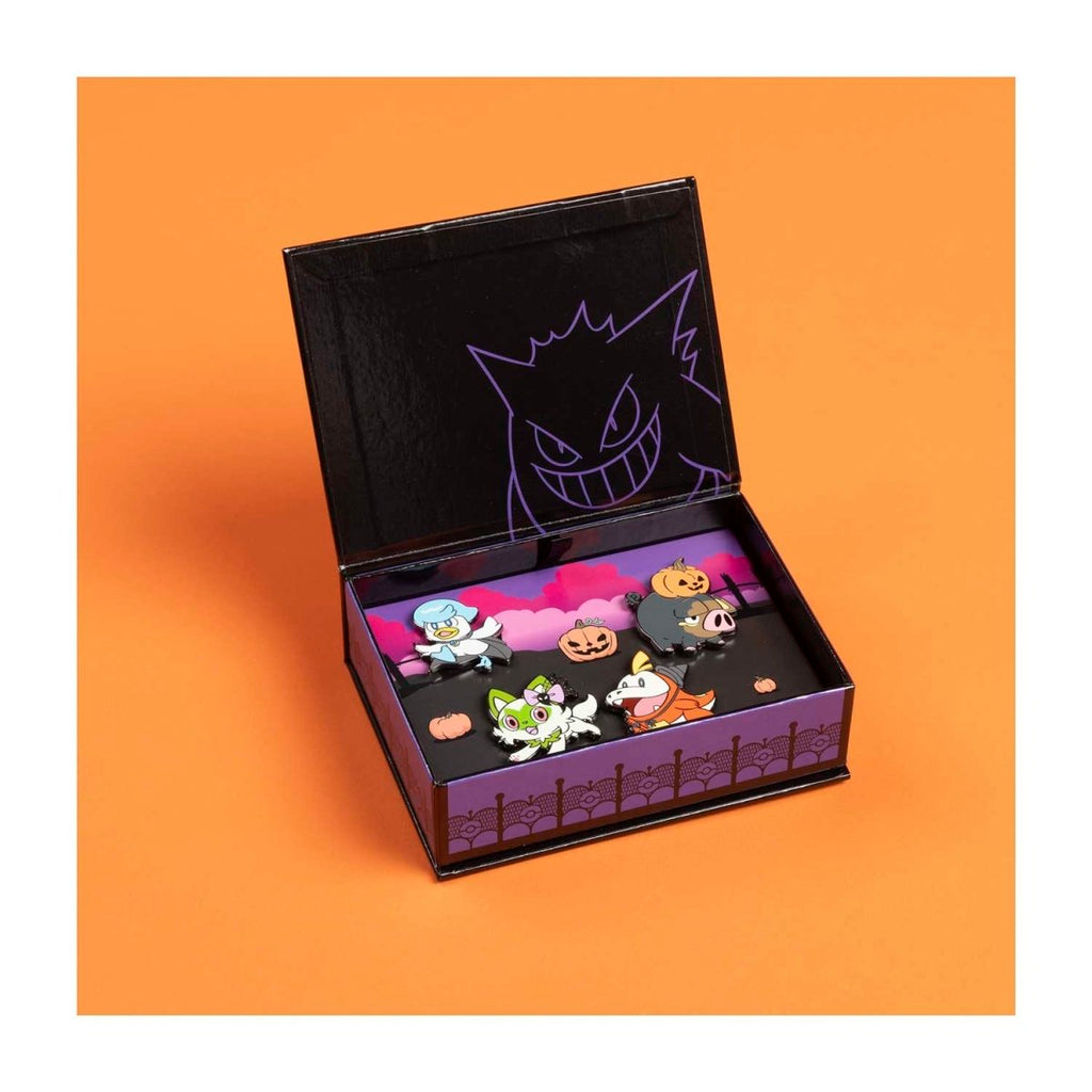 Sprigatito, Fuecoco, Quaxly & Lechonk Pokémon Halloween Pin Box Set (4-Pack)