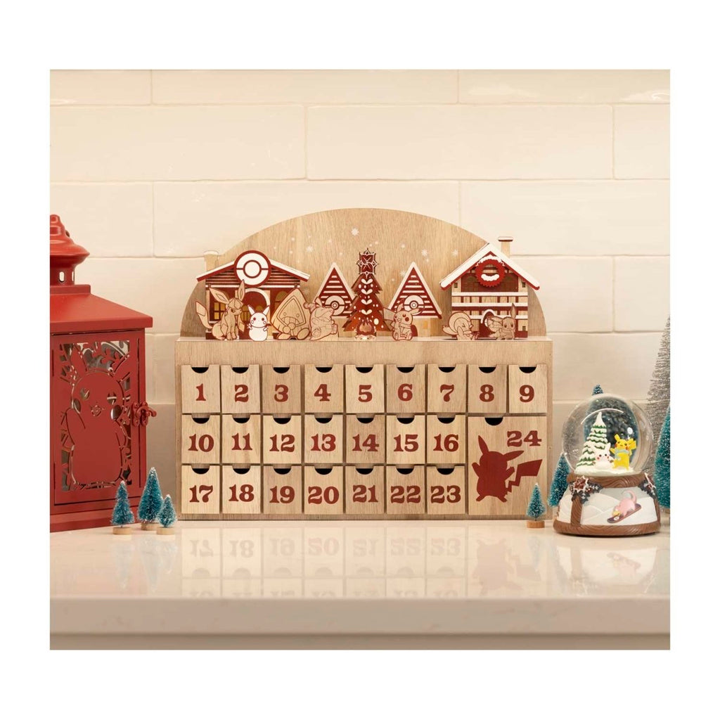 Pikachu, Fuecoco & Friends Pokémon Holiday Wood Countdown Calendar