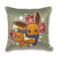 Eevee Pokémon Holiday Green Throw Pillow Case
