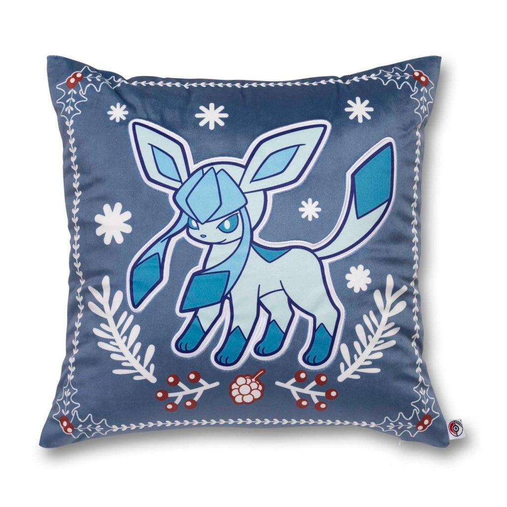 Glaceon Pokémon Holiday Blue Throw Pillow Case