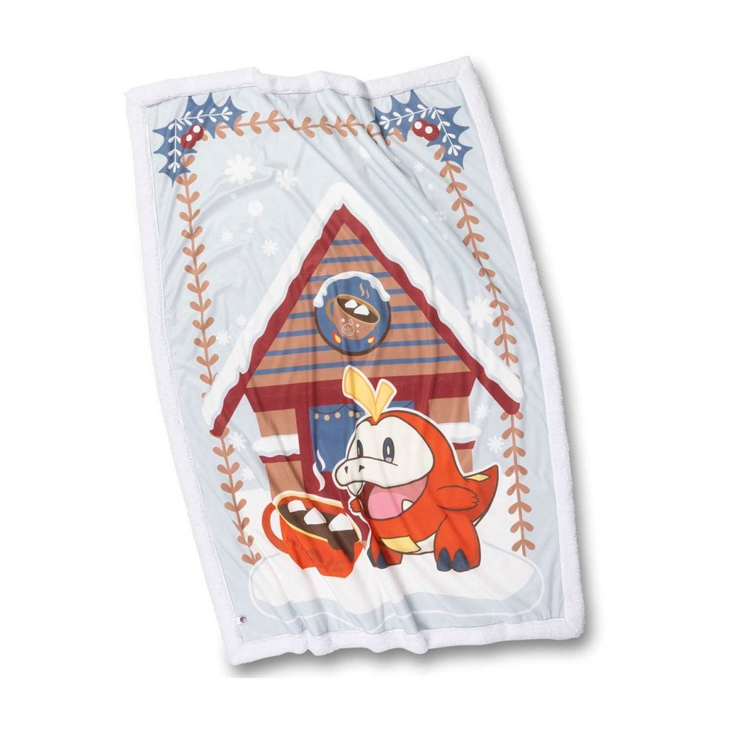 Fuecoco Pokémon Holiday Throw Blanket